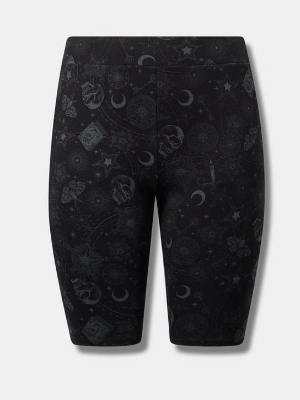 torrid Black Moon & Skull Print High-Rise Bike Shorts Size 00